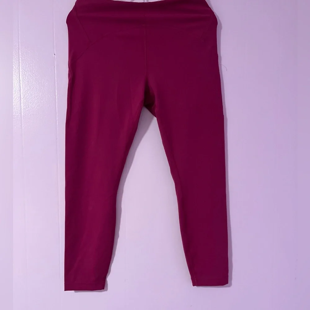 Lululemon Athletica Pink High Rise Cropped Leggings Size 10 - Picture 12 of 12